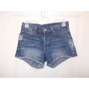 Levi’s 501 Women Waist Size 24 Cutoff Denim Shorts